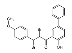 2,3-dibromo-1-(4-hydroxy-biphenyl-3-yl)-3-(4-methoxy-phenyl)-propan-1-one CAS:39875-94-0 manufacturer & supplier