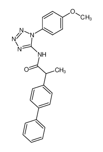 2-biphenyl-4-yl-N-[1-(4-methoxy-phenyl)-1H-tetrazol-5-yl]-propionamide CAS:39889-56-0 manufacturer & supplier