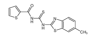 N-((6-methylbenzo[d]thiazol-2-yl)carbamothioyl)thiophene-2-carboxamide CAS:399004-15-0 manufacturer & supplier