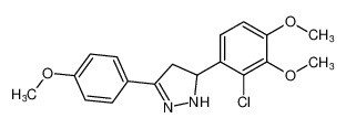 5-(2-chloro-3,4-dimethoxyphenyl)-3-(4-methoxyphenyl)-4,5-dihydro-1H-pyrazole CAS:399031-98-2 manufacturer & supplier