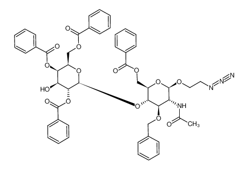 2-azidoethyl O-(2,4,6-tri-O-benzoyl-β-D-galactopyranosyl)-(1-)4)-2-acetamido-6-O-benzoyl-3-O-benzyl-2-deoxy-β-D-glucopyranoside CAS:399036-12-5 manufacturer & supplier