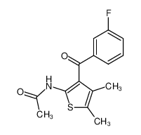 N-[3-(3-Fluoro-benzoyl)-4,5-dimethyl-thiophen-2-yl]-acetamide CAS:399043-50-6 manufacturer & supplier