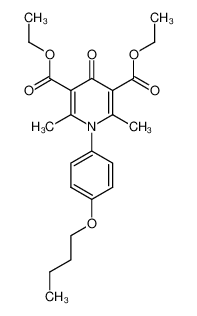 1-(4-Butoxy-phenyl)-2,6-dimethyl-4-oxo-1,4-dihydro-pyridine-3,5-dicarboxylic acid diethyl ester CAS:39905-22-1 manufacturer & supplier