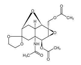 (1a'R,2'R,2a'R,4'S,6a'R,7'S,7a'S)-6a'-acetamido-1a'-(acetoxymethyl)octahydro-4'H-spiro[[1,3]dioxolane-2,5'-[2,4]epoxynaphtho[2,3-b]oxiren]-7'-yl acetate CAS:39920-14-4 manufacturer & supplier