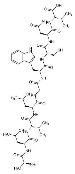 L-alanyl-L-leucyl-L-valyl-L-leucylglycyl-L-tryptophyl-L-cysteinyl-L-asparaginyl-L-valine CAS:399537-51-0 manufacturer & supplier