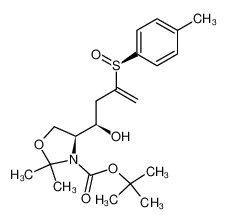 (S)-4-[(R)-1-Hydroxy-3-((R)-toluene-4-sulfinyl)-but-3-enyl]-2,2-dimethyl-oxazolidine-3-carboxylic acid tert-butyl ester CAS:399559-48-9 manufacturer & supplier