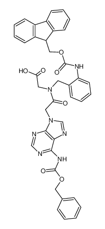 {[2-(6-Benzyloxycarbonylamino-purin-9-yl)-acetyl]-[2-(9H-fluoren-9-ylmethoxycarbonylamino)-benzyl]-amino}-acetic acid CAS:399564-54-6 manufacturer & supplier