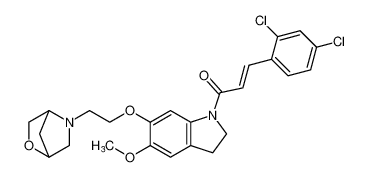 (E)-1-(6-(2-(2-oxa-5-azabicyclo[2.2.1]heptan-5-yl)ethoxy)-5-methoxyindolin-1-yl)-3-(2,4-dichlorophenyl)prop-2-en-1-one CAS:399579-64-7 manufacturer & supplier