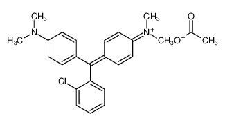 [4-[(2-chlorophenyl)-[4-(dimethylamino)phenyl]methylidene]cyclohexa-2,5-dien-1-ylidene]-dimethylazanium,acetate CAS:39959-37-0 manufacturer & supplier