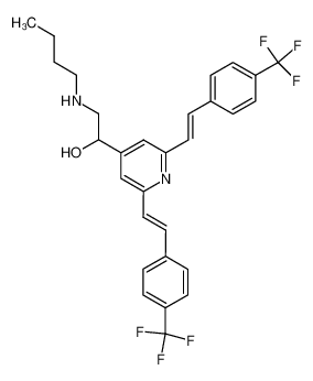 1-[2,6-bis-(4-trifluoromethyl-styryl)-pyridin-4-yl]-2-butylamino-ethanol CAS:39965-73-6 manufacturer & supplier