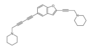 1-{5-[2-(3-piperidin-1-yl-prop-1-ynyl)-benzofuran-5-yl]-penta-2,4-diynyl}-piperidine CAS:39972-28-6 manufacturer & supplier