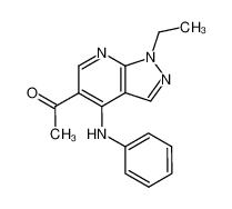 1-(4-anilino-1-ethyl-1H-pyrazolo[3,4-b]pyridin-5-yl)-ethanone CAS:39973-66-5 manufacturer & supplier