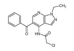 [4-(2-chloro-acetylamino)-1-ethyl-1H-pyrazolo[3,4-b]pyridin-5-yl]-phenyl-methanone CAS:39973-73-4 manufacturer & supplier