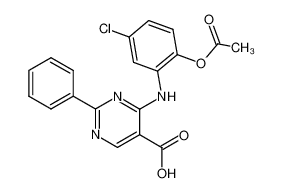 4-(2-acetoxy-5-chloro-anilino)-2-phenyl-pyrimidine-5-carboxylic acid CAS:39975-91-2 manufacturer & supplier