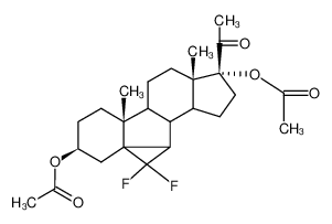 Acetic acid (3S,5aR,7aS,8R)-8-acetoxy-8-acetyl-1,1-difluoro-5a,7a-dimethyl-hexadecahydro-cyclopenta[a]cyclopropa[k]fluoren-3-yl ester CAS:39991-64-5 manufacturer & supplier