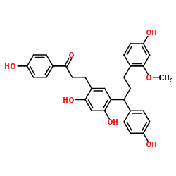 3-[2,4-dihydroxy-5-[3-(4-hydroxy-2-methoxyphenyl)-1-(4-hydroxyphenyl)propyl]phenyl]-1-(4-hydroxyphenyl)propan-1-one CAS:400603-95-4 manufacturer & supplier