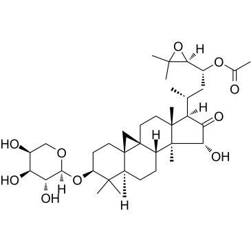 9,​19-​Cyclolanostan-​16-​one, 23-​(acetyloxy)​-​3-​(α-​L-​arabinopyranosyloxy)​-​24,​25-​epoxy-​15-​hydroxy-​, (3β,​15α,​23R,​24S)​- CAS:402513-88-6 manufacturer & supplier