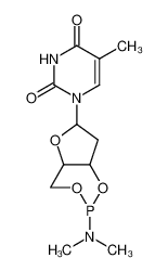 1-[2-(dimethylamino)-4a,6,7,7a-tetrahydro-4H-furo[3,2-d][1,3,2]dioxaphosphinin-6-yl]-5-methylpyrimidine-2,4-dione CAS:40652-74-2 manufacturer & supplier