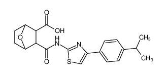 3-((4-(4-isopropylphenyl)thiazol-2-yl)carbamoyl)-7-oxabicyclo[2.2.1]heptane-2-carboxylic acid CAS:492423-38-8 manufacturer & supplier