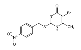 4(1H)-Pyrimidinone, 5-bromo-6-methyl-2-[[(4-nitrophenyl)methyl]thio]- CAS:492427-75-5 manufacturer & supplier