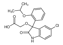 2-[[5-chloro-3-(2-isopropoxyphenyl)-2-oxo-2,3-dihydro-1H-indol-3-yl]oxy]acetic acid CAS:492430-81-6 manufacturer & supplier