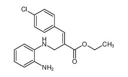 ethyl (E)-2-(((2-aminophenyl)amino)methyl)-3-(4-chlorophenyl)acrylate CAS:492450-40-5 manufacturer & supplier