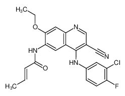 N-[4-(3-chloro-4-fluoroanilino)-3-cyano-7-ethoxy-6-quinolinyl]-2-butenamide CAS:492456-86-7 manufacturer & supplier