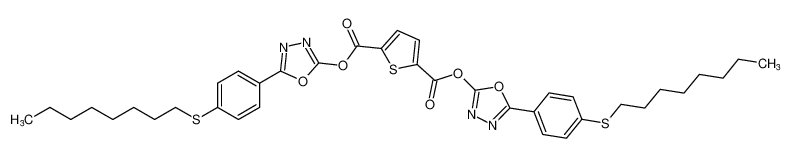 2,5-Thiophenedicarboxylic acid,bis[5-[4-(octylthio)phenyl]-1,3,4-oxadiazol-2-yl] ester CAS:492460-68-1 manufacturer & supplier