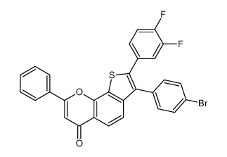 7-(4-bromophenyl)-8-(3,4-difluorophenyl)-2-phenyl-4H-thieno[3,2-h]chromen-4-one CAS:492471-19-9 manufacturer & supplier