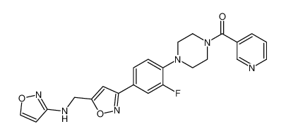 Piperazine,1-[2-fluoro-4-[5-[(3-isoxazolylamino)methyl]-3-isoxazolyl]phenyl]-4-(3-pyridinylcarbonyl)- CAS:492992-18-4 manufacturer & supplier