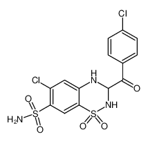 6-chloro-3-(4-chloro-benzoyl)-1,1-dioxo-1,2,3,4-tetrahydro-1λ6-benzo[1,2,4]thiadiazine-7-sulfonic acid amide CAS:493-17-4 manufacturer & supplier