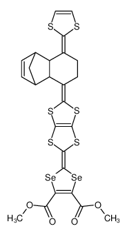 2-[5-(8-[1,3]Dithiol-2-ylidene-4,4a,6,7,8,8a-hexahydro-1H-1,4-methano-naphthalen-5-ylidene)-[1,3]dithiolo[4,5-d][1,3]dithiol-2-ylidene]-[1,3]diselenole-4,5-dicarboxylic acid dimethyl ester CAS:493004-67-4 manufacturer & supplier