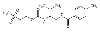 2-(methylsulfonyl)ethyl (3-methyl-1-(4-methylbenzamido)butan-2-yl)carbamate CAS:493007-27-5 manufacturer & supplier