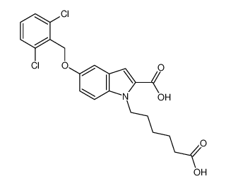 1H-Indole-1-hexanoic acid, 2-carboxy-5-[(2,6-dichlorophenyl)methoxy]- CAS:493008-07-4 manufacturer & supplier