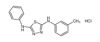 N2-phenyl-N5-(m-tolyl)-1,3,4-thiadiazole-2,5-diamine hydrochloride CAS:493010-05-2 manufacturer & supplier