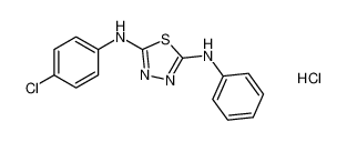 N2-(4-chlorophenyl)-N5-phenyl-1,3,4-thiadiazole-2,5-diamine hydrochloride CAS:493010-10-9 manufacturer & supplier