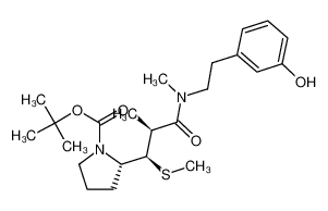 (2S)-2-((1R,2S)-2-{[2-(3-hydroxy-phenyl)-ethyl]-methyl-carbamoyl}-1-methylsulfanyl-propyl)-pyrrolidine-1-carboxylic acid tert-butyl ester CAS:493010-99-4 manufacturer & supplier