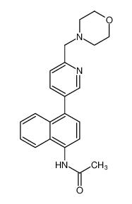 Acetamide, N-[4-[6-(4-morpholinylmethyl)-3-pyridinyl]-1-naphthalenyl]- CAS:493016-53-8 manufacturer & supplier