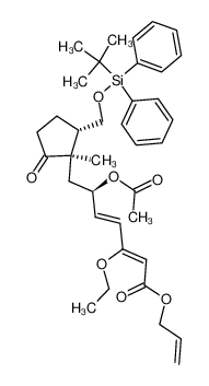 (2Z,4E)-(R)-6-Acetoxy-7-[(1R,2S)-2-(tert-butyl-diphenyl-silanyloxymethyl)-1-methyl-5-oxo-cyclopentyl]-3-ethoxy-hepta-2,4-dienoic acid allyl ester CAS:493021-13-9 manufacturer & supplier