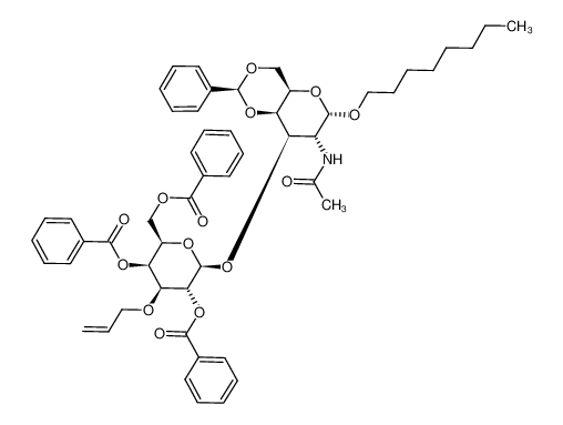 (2R,3R,4S,5S,6R)-2-(((2S,4aR,6S,7R,8R,8aR)-7-acetamido-6-(octyloxy)-2-phenylhexahydropyrano[3,2-d][1,3]dioxin-8-yl)oxy)-4-(allyloxy)-6-((benzoyloxy)methyl)tetrahydro-2H-pyran-3,5-diyl dibenzoate CAS:493027-42-2 manufacturer & supplier