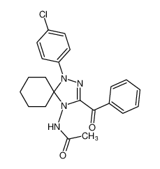 Acetamide,N-[3-benzoyl-1-(4-chlorophenyl)-1,2,4-triazaspiro[4.5]dec-2-en-4-yl]- CAS:493033-19-5 manufacturer & supplier