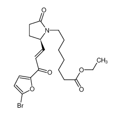 7-{(R)-2-[(E)-3-(5-bromo-furan-2-yl)-3-oxo-propenyl]-5-oxo-pyrrolidin-1-yl}-heptanoic acid ethyl ester CAS:493035-94-2 manufacturer & supplier