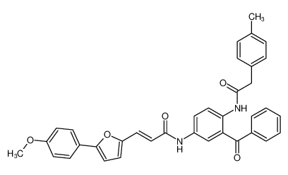 (E)-N-(3-benzoyl-4-(2-(p-tolyl)acetamido)phenyl)-3-(5-(4-methoxyphenyl)furan-2-yl)acrylamide CAS:493037-22-2 manufacturer & supplier