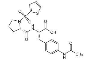 L-Phenylalanine, 1-(2-thienylsulfonyl)-L-prolyl-4-(acetylamino)- CAS:493042-45-8 manufacturer & supplier