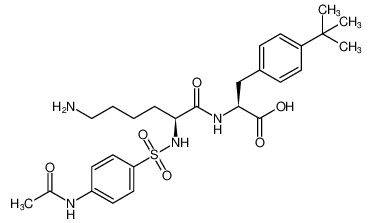 (S)-2-((S)-2-((4-acetamidophenyl)sulfonamido)-6-aminohexanamido)-3-(4-(tert-butyl)phenyl)propanoic acid CAS:493042-82-3 manufacturer & supplier