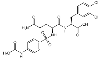 L-Phenylalanine,N2-[[4-(acetylamino)phenyl]sulfonyl]-L-glutaminyl-3,4-dichloro- CAS:493043-05-3 manufacturer & supplier