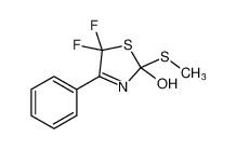 2-Thiazolol, 5,5-difluoro-2,5-dihydro-2-(methylthio)-4-phenyl- CAS:493046-80-3 manufacturer & supplier