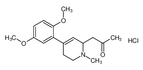 1-(4-(2,5-dimethoxyphenyl)-1-methyl-1,2,5,6-tetrahydropyridin-2-yl)propan-2-one hydrochloride CAS:494199-23-4 manufacturer & supplier