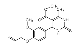 methyl 4-(4-(allyloxy)-3-methoxyphenyl)-6-methyl-2-thioxo-1,2,3,4-tetrahydropyrimidine-5-carboxylate CAS:494200-79-2 manufacturer & supplier