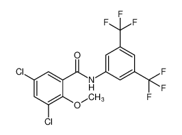 Benzamide, N-[3,5-bis(trifluoromethyl)phenyl]-3,5-dichloro-2-methoxy- CAS:494207-01-1 manufacturer & supplier